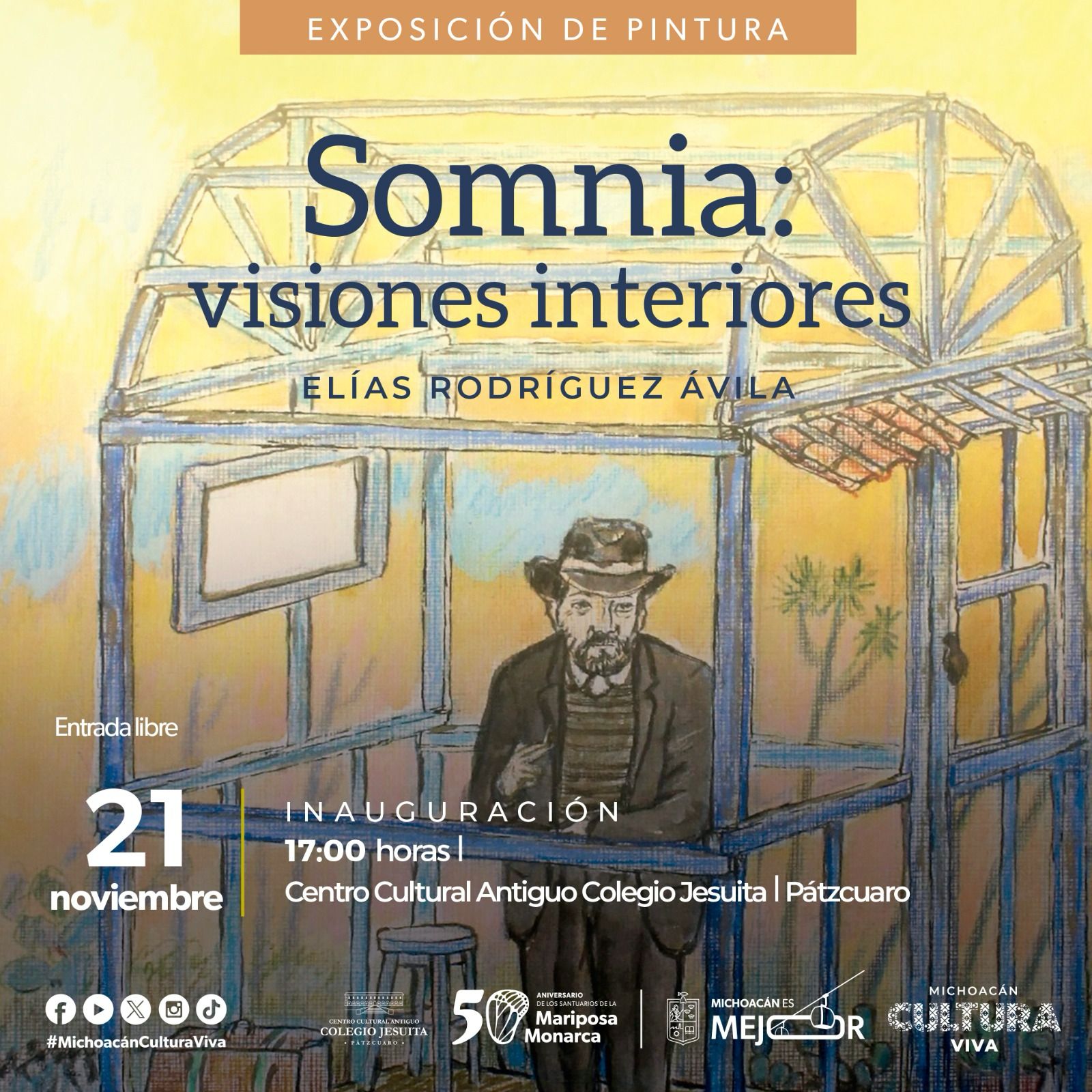 Secum presentará expo “Somnia: visiones interiores”, de Elías Rodríguez en Pátzcuaro