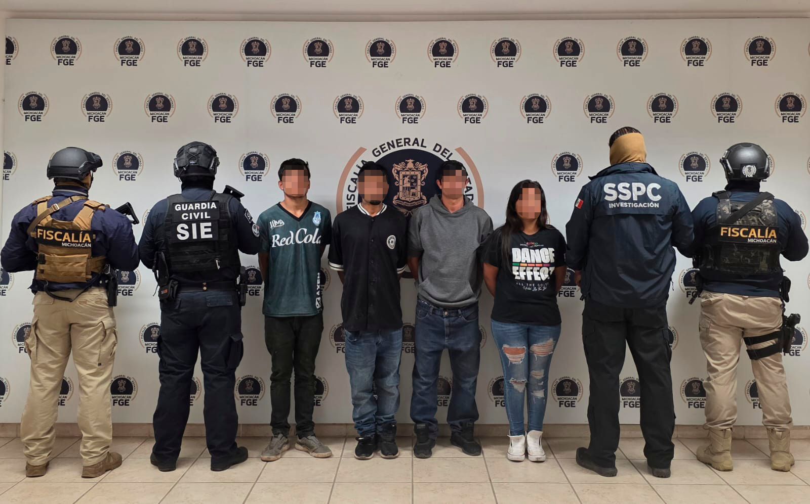 SSP, SSPC y FGE rescatan víctima privada de la libertad y detienen a 4 implicados