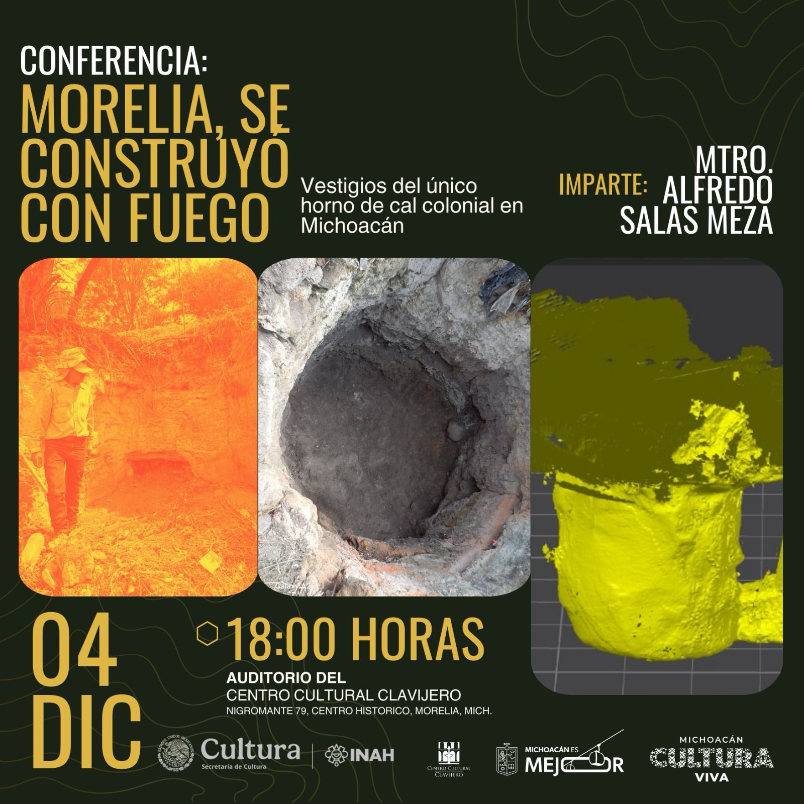 Secum invita a conferencia sobre salvamento arqueológico en Morelia Secum invita a conferencia sobre salvamento arqueológico en Morelia