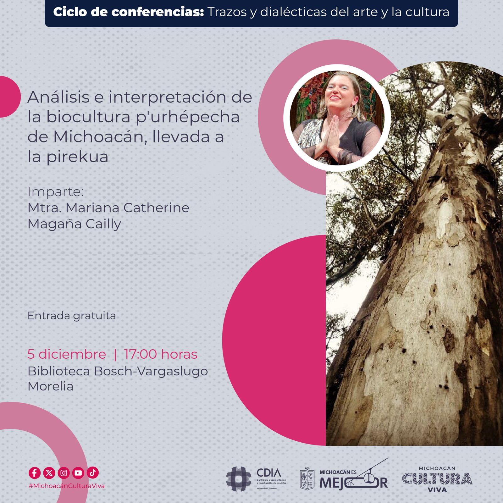 Secum presenta conferencia sobre biocultura purhépecha a través de la pirekua