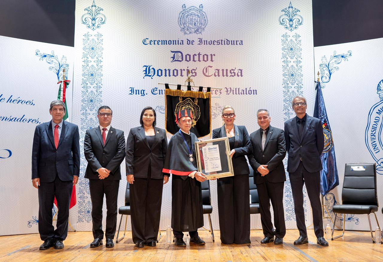Ingeniero Enrique Ramírez Villalón, michoacano ejemplar, recibe el Grado de Doctor Honoris Causa de la UMSNH Ingeniero Enrique Ramírez Villalón, michoacano ejemplar, recibe el Grado de Doctor Honoris Causa de la UMSNH