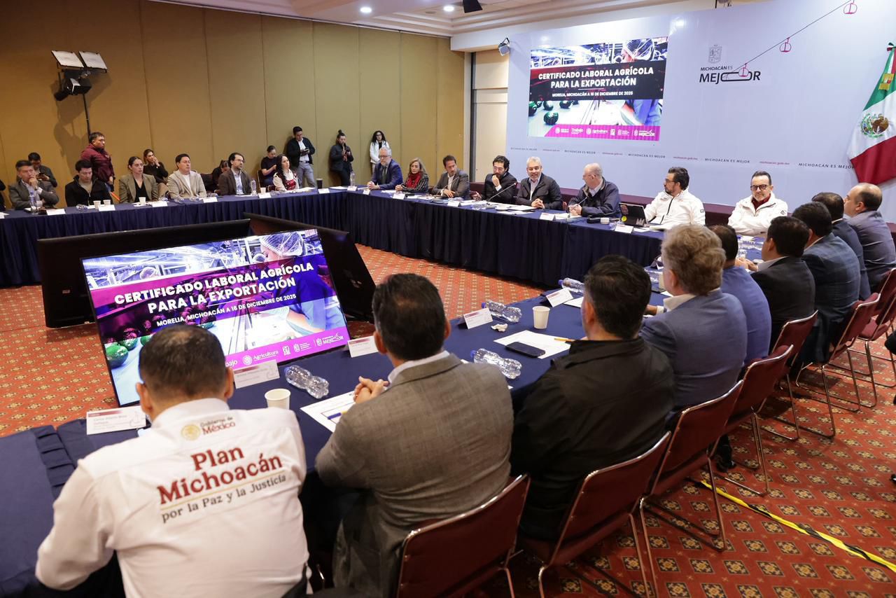 Presentan Certificado Laboral de Agroexportación de Aguacate que garantiza exportaciones respaldadas por trabajo digno