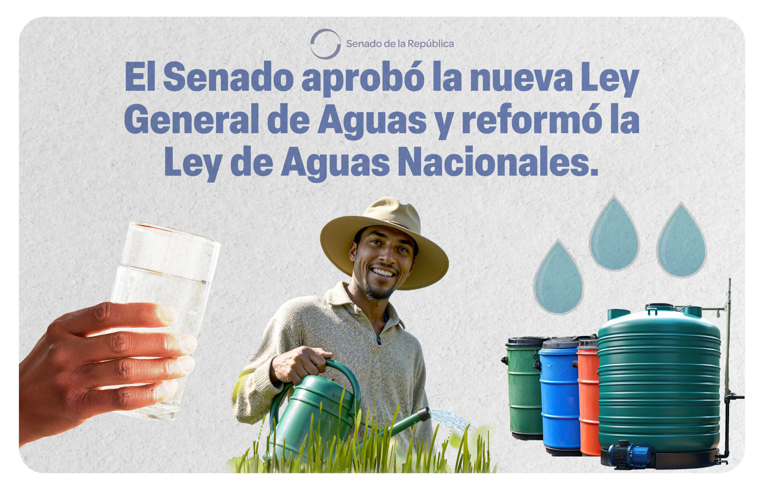 Senado envía al Ejecutivo Federal legislación sobre el acceso, uso equitativo y sustentable del agua Senado envía al Ejecutivo Federal legislación sobre el acceso, uso equitativo y sustentable del agua