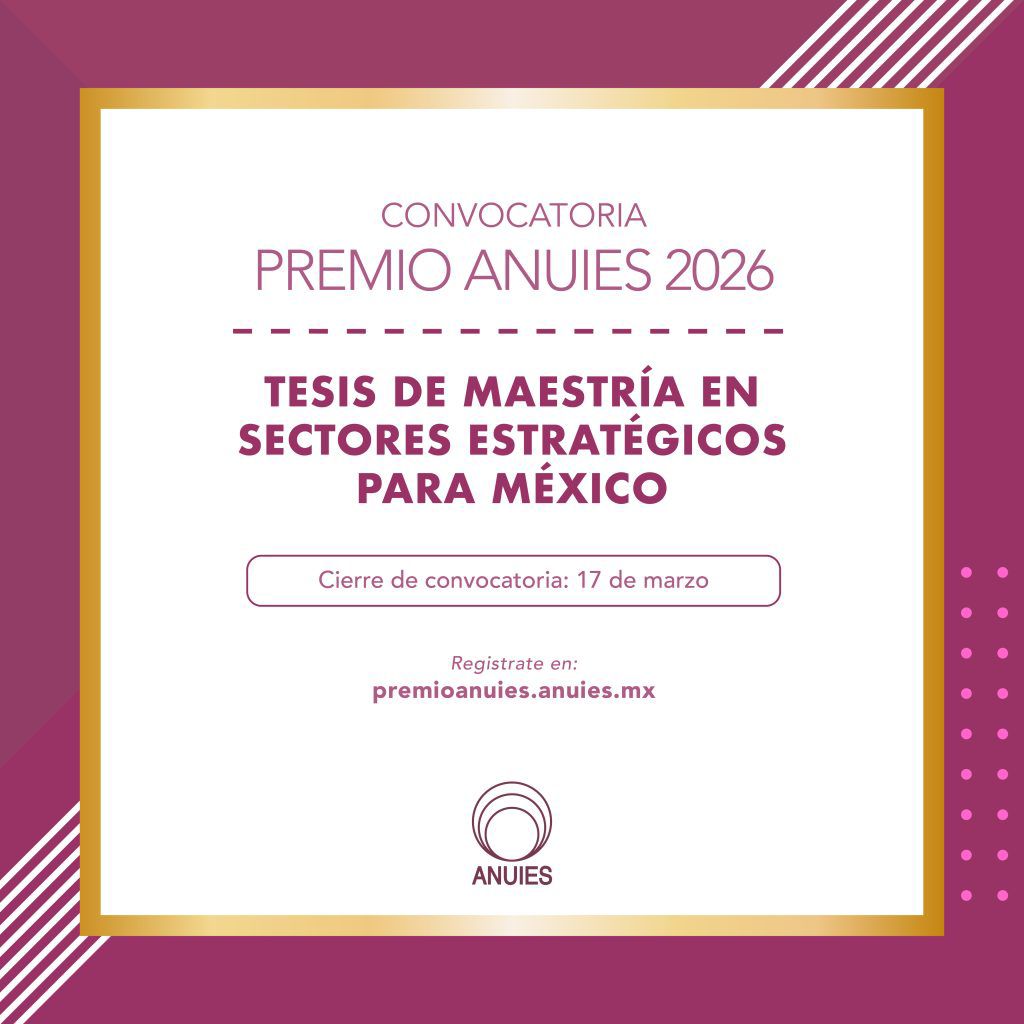 Abierta convocatoria para el Premio ANUIES 2026; UMSNH invita a egresados de posgrado a participar Abierta convocatoria para el Premio ANUIES 2026; UMSNH invita a egresados de posgrado a participar