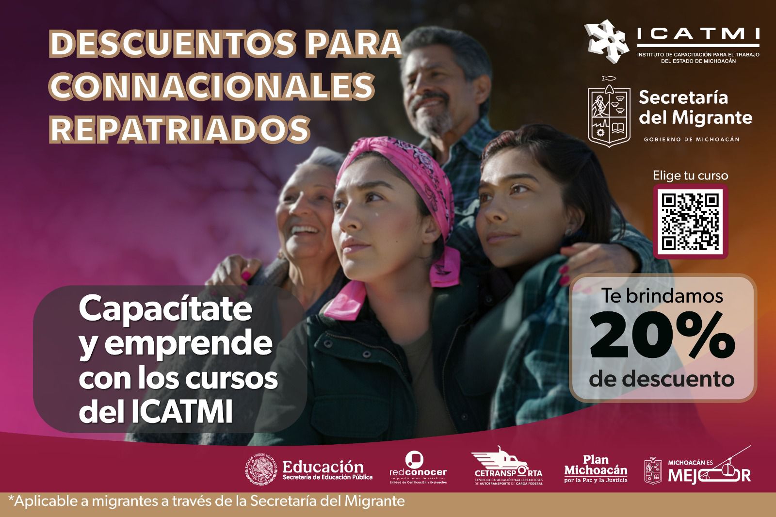 Icatmi ofrece 20% de descuento en capacitación para migrantes