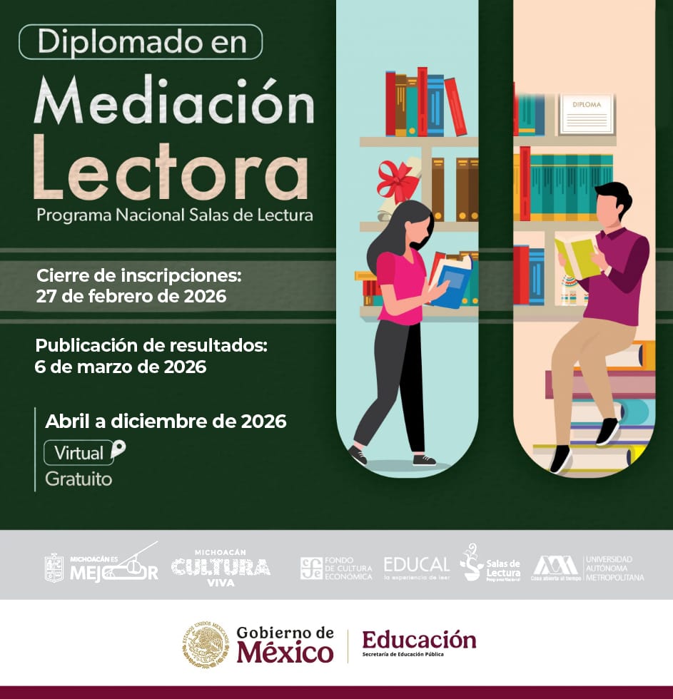 ¿Quieres impulsar la lectura en tu comunidad? Secum invita al diplomado de mediación lectora