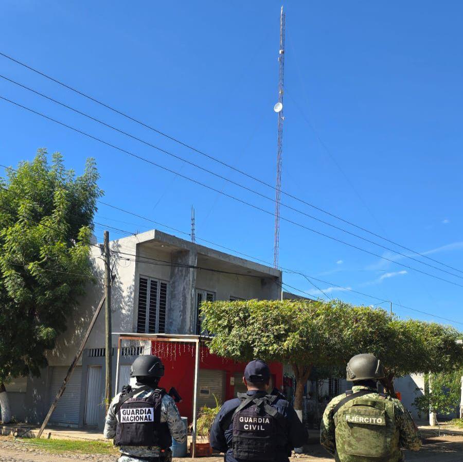 Inhabilitan antena ilícita en Cenobio Moreno, presuntamente utilizada por grupo vinculado a “El Botox”: SSP