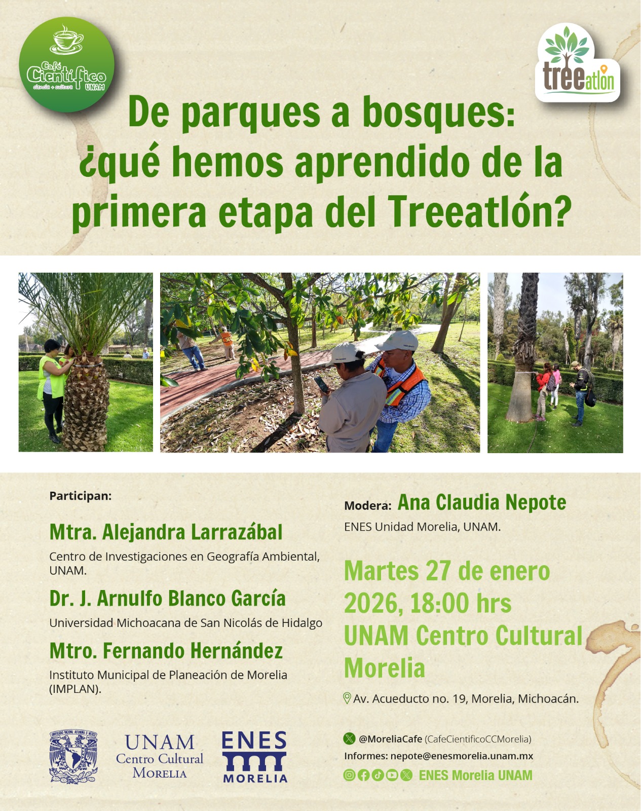 En el primer Café científico del 2026 conversarán sobre la importancia del arbolado urbano En el primer Café científico del 2026 conversarán sobre la importancia del arbolado urbano