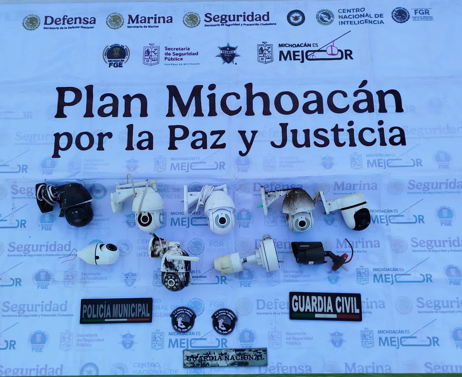 Cámaras de vigilancia ilegales aseguradas en Jacona: SSP