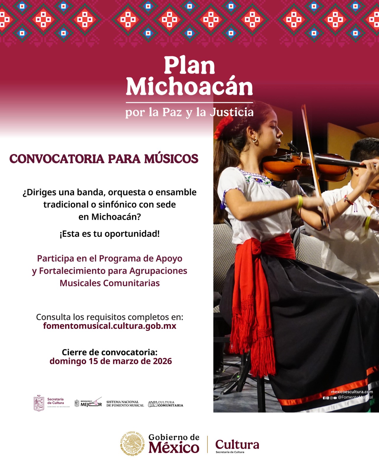 ¿Tienes una banda o ensamble de música tradicional? Participa en esta convocatoria: Secum ¿Tienes una banda o ensamble de música tradicional? Participa en esta convocatoria: Secum