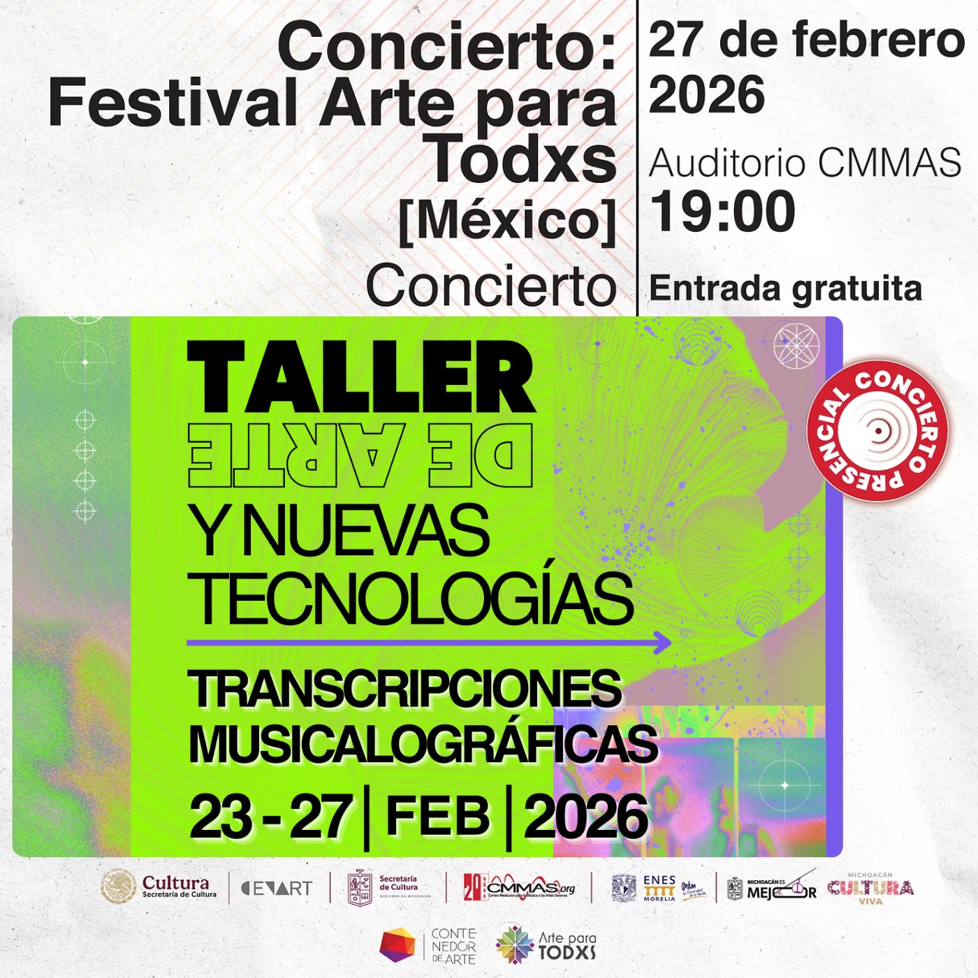 Secum invita a explorar la música en el concierto “Transcripciones Musicalográficas” Secum invita a explorar la música en el concierto “Transcripciones Musicalográficas”