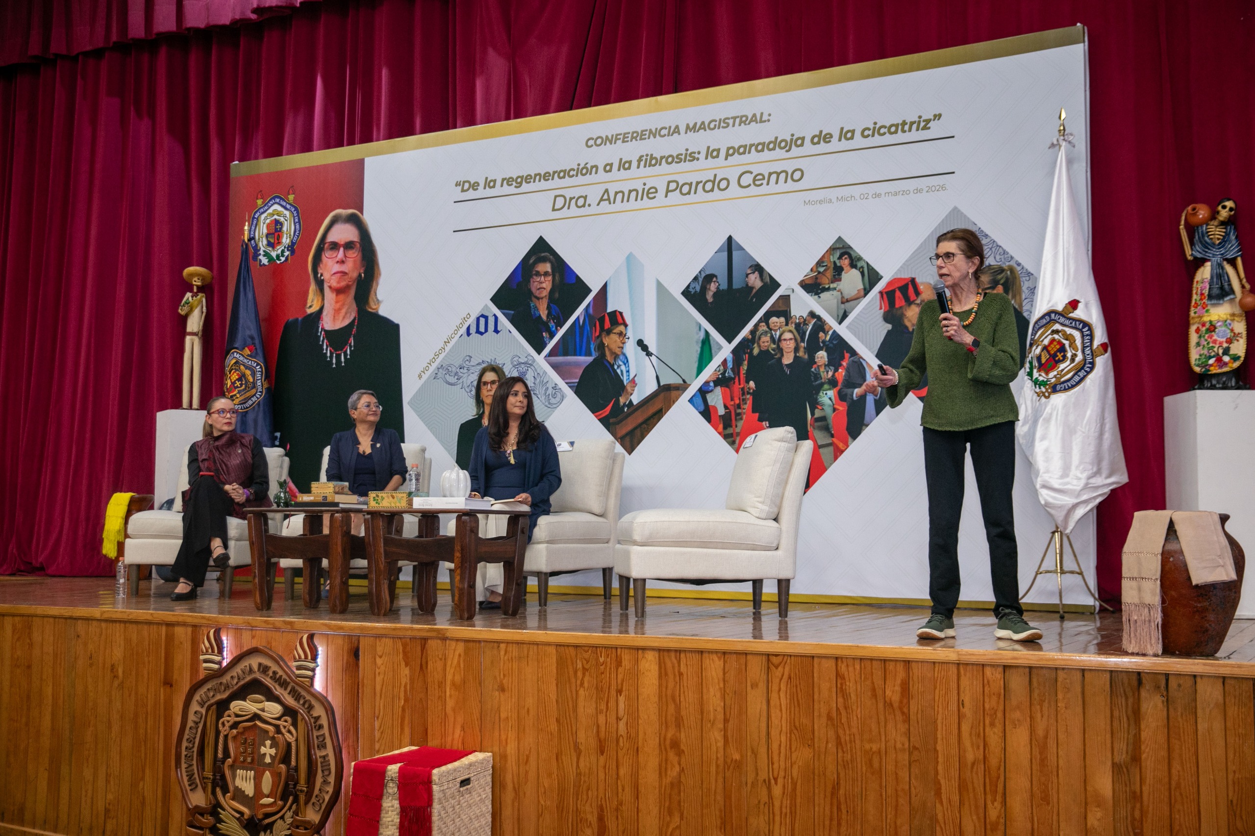 La doctora Annie Pardo incentiva a las y los estudiantes nicolaitas a convertirse en los futuros investigadores