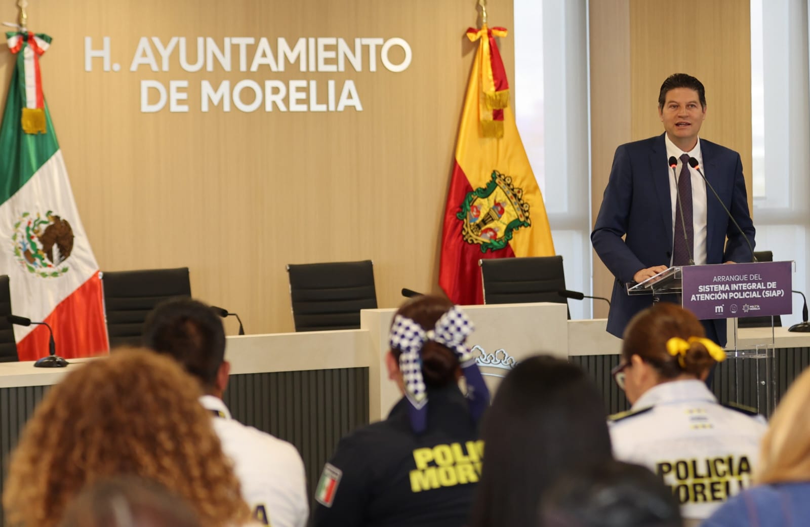Alfonso Martínez pone en marcha el Sistema Integral de Atención Policial de Morelia