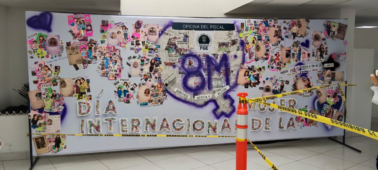 Murales, mensajes y conciencia: así conmemora la FGE el Día Internacional de la Mujer
