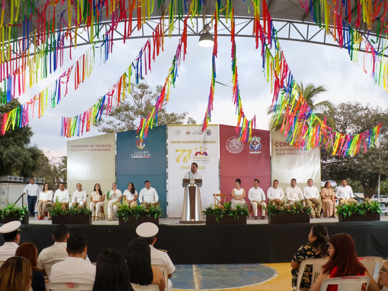 Autoridades Conmemoran 77º Aniversario de la Instalación del Primer Ayuntamiento de LC