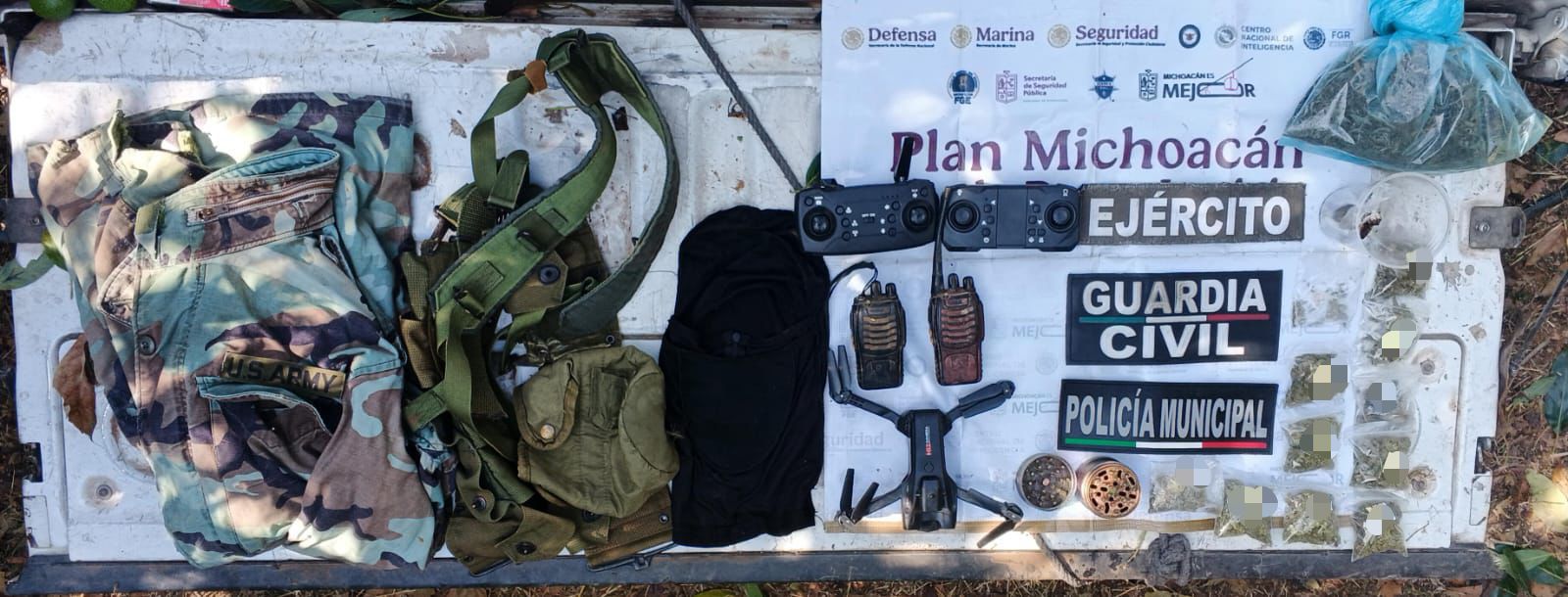 SSP y Defensa recuperan vehículo blindado con reporte de robo en Purépero SSP y Defensa recuperan vehículo blindado con reporte de robo en Purépero