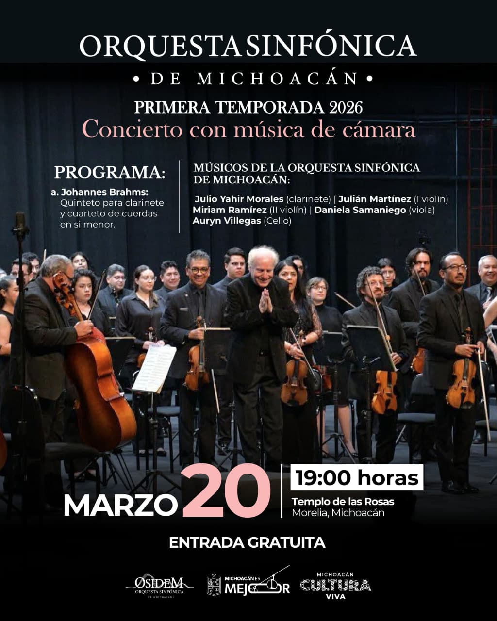 Disfruta gratis de una noche de música de cámara con la Osidem