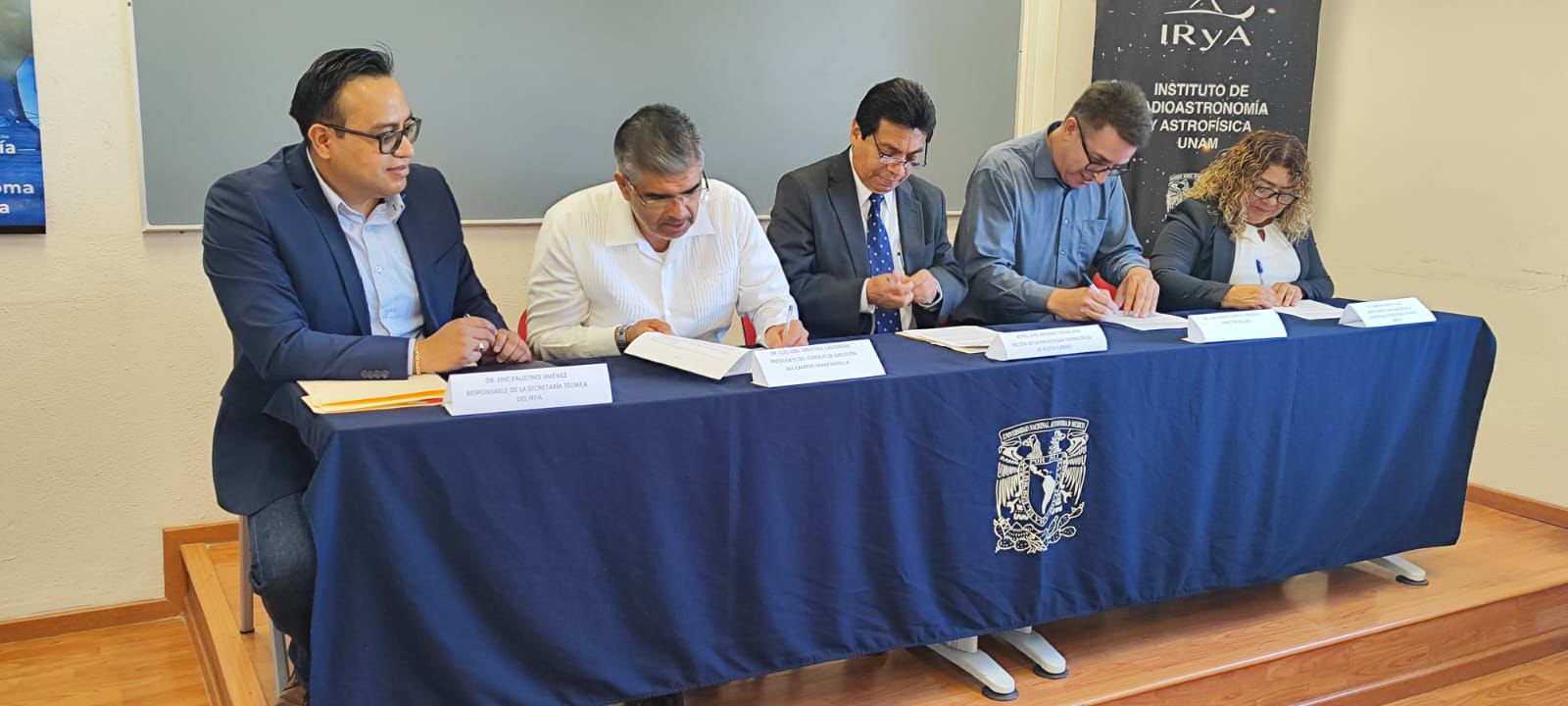 UNAM Morelia y Universidad Tecnológica de Nuevo Laredo firman convenios para colaboración y para un gran proyecto astronómico