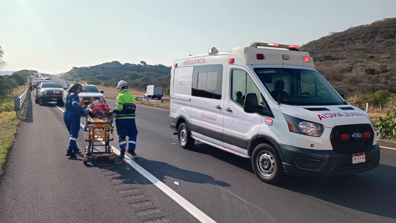 Coordina CRUM atención tras accidente de autobús en la Autopista de Occidente Coordina CRUM atención tras accidente de autobús en la Autopista de Occidente