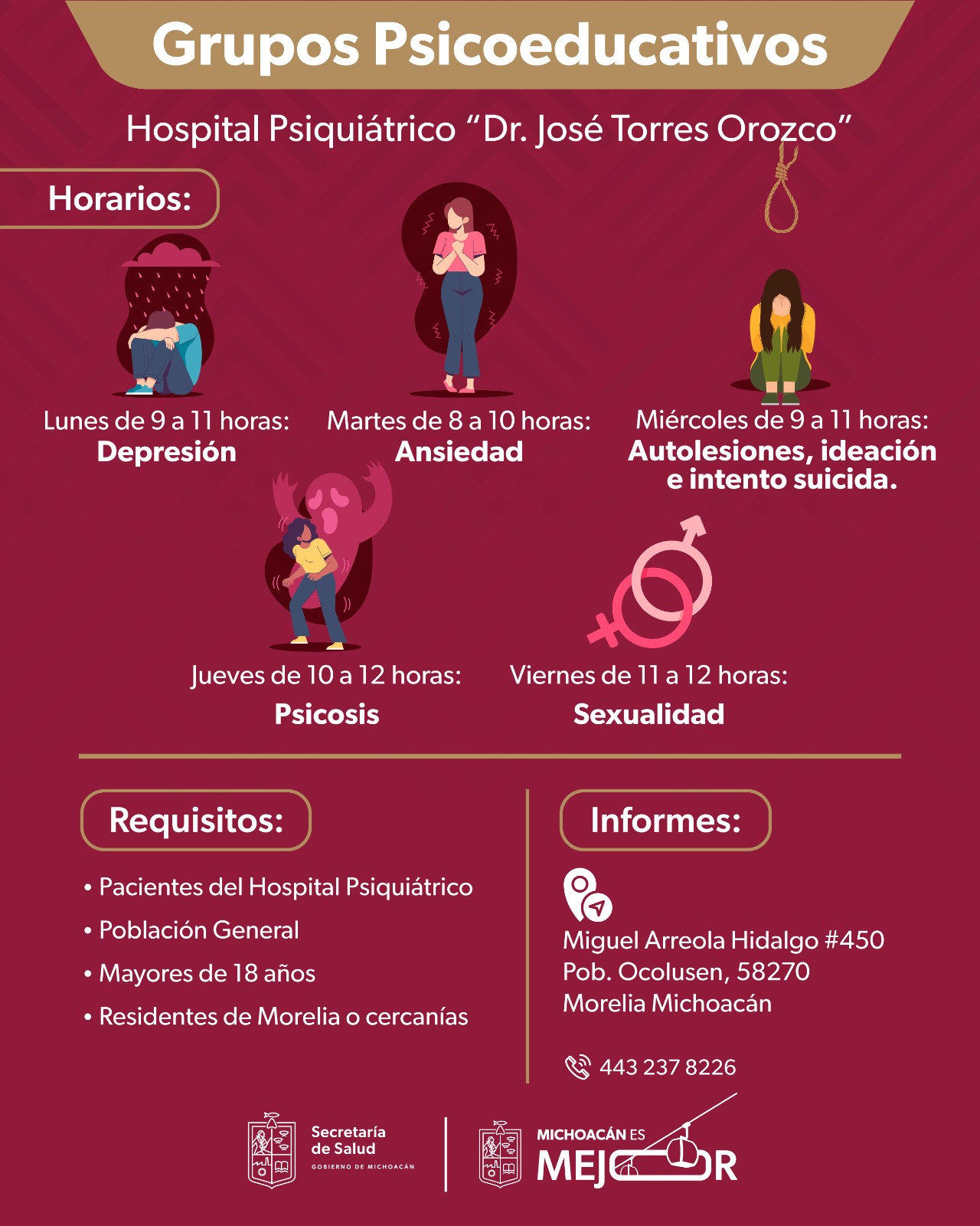 SSM abre grupos de apoyo gratuitos para el manejo de ansiedad y depresión