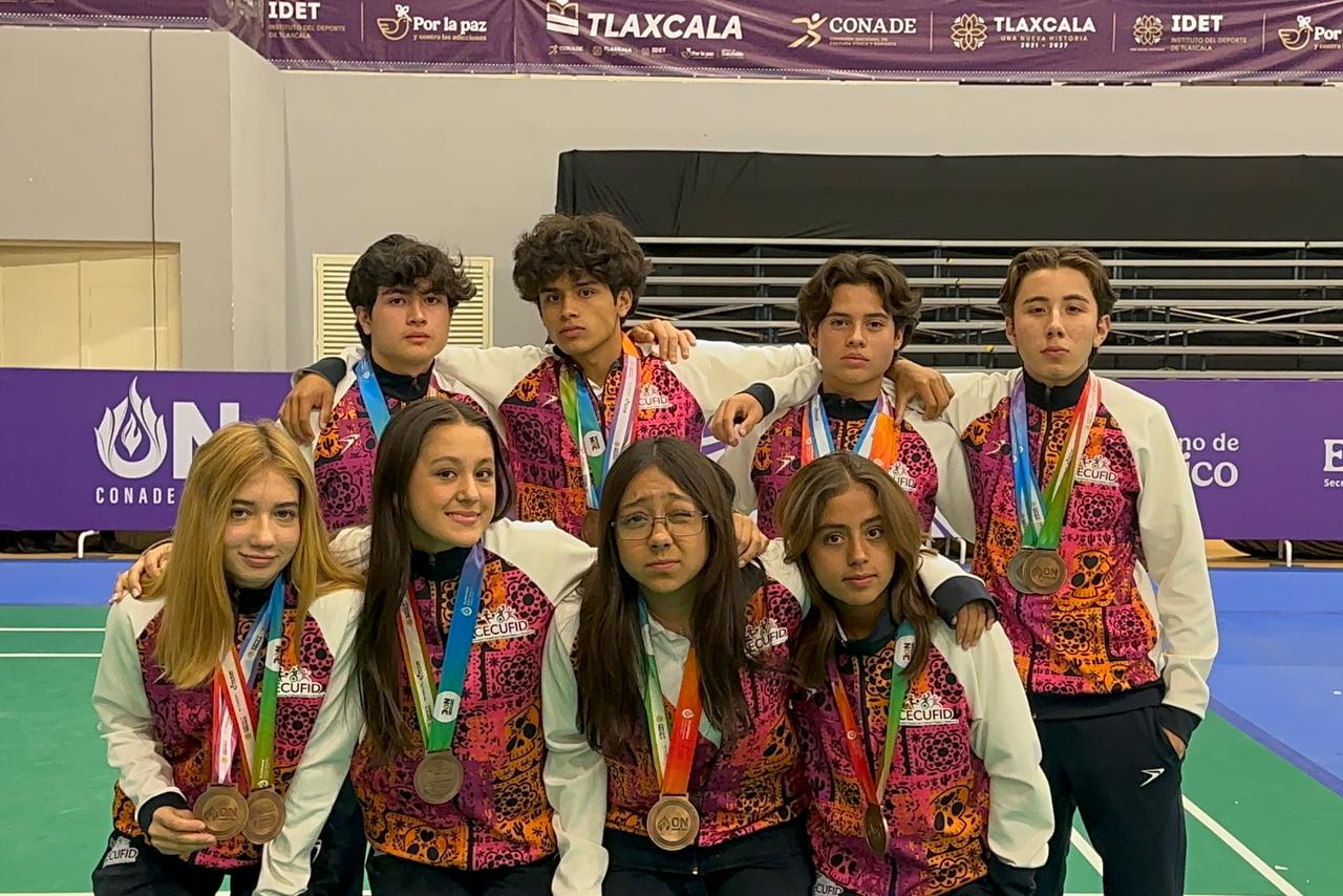 6 nuevas medallas en bádminton y ciclismo en Olimpiada Nacional