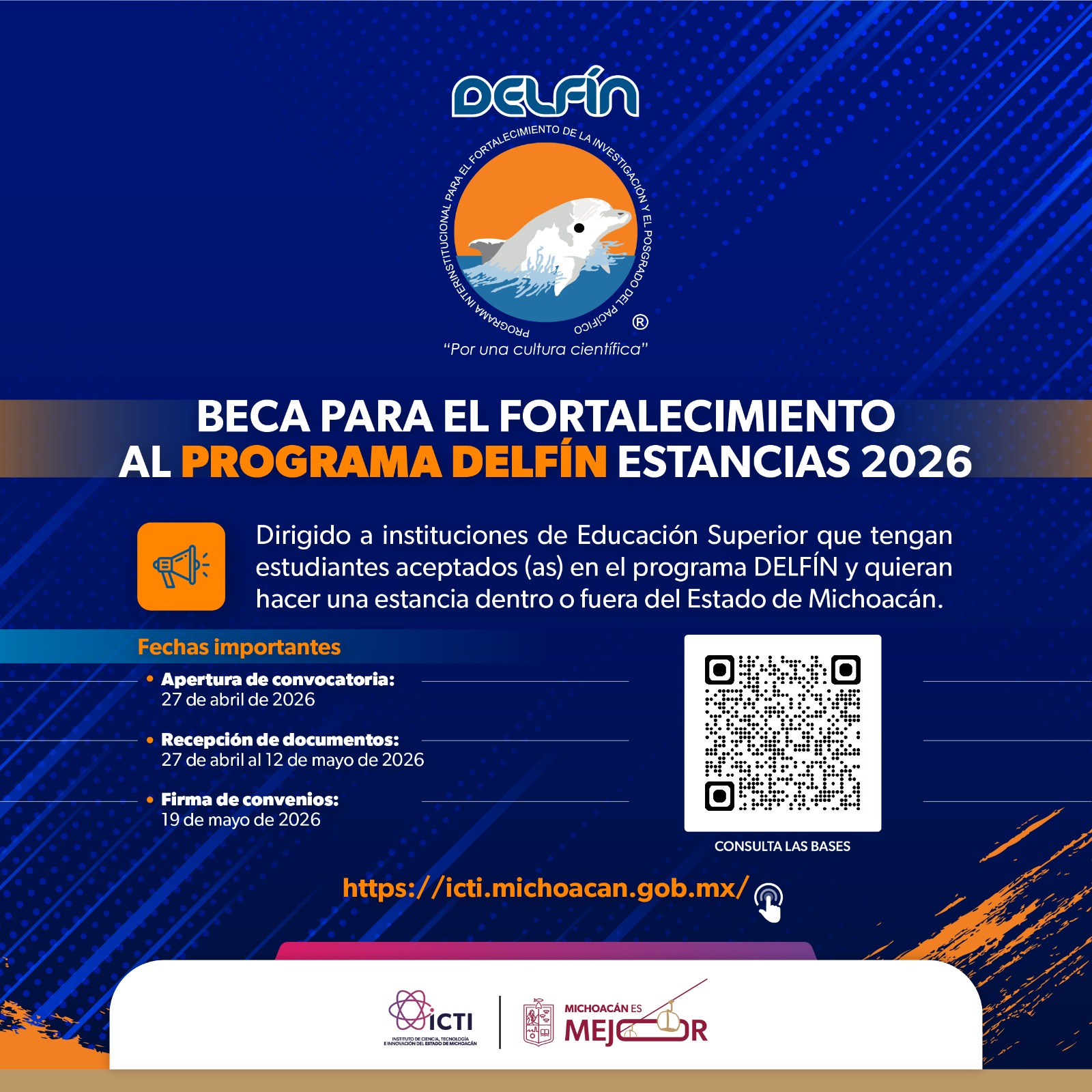 ICTI abre convocatoria de apoyo para estancias de investigación científica