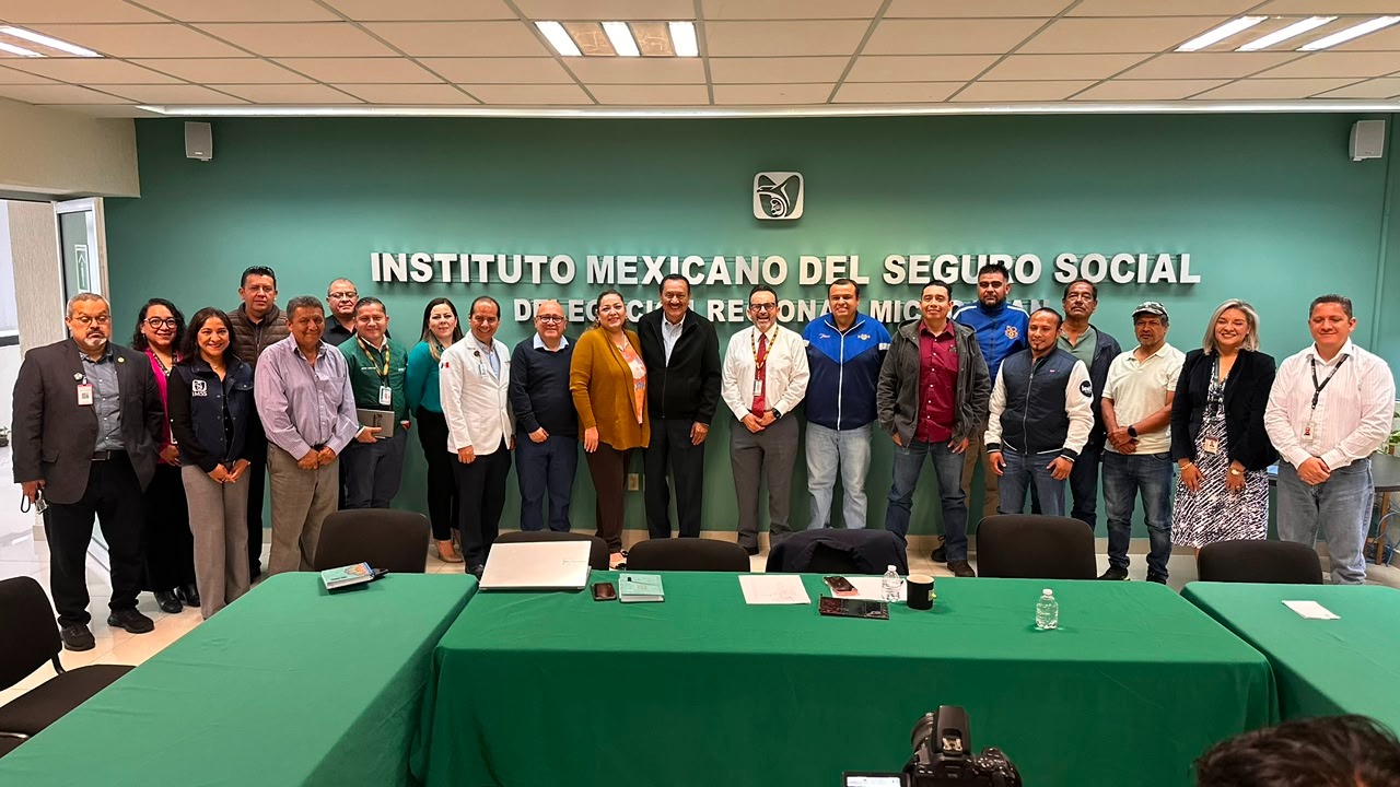Dialoga IMSS Michoacán con sindicatos del transporte, limpia e industria química