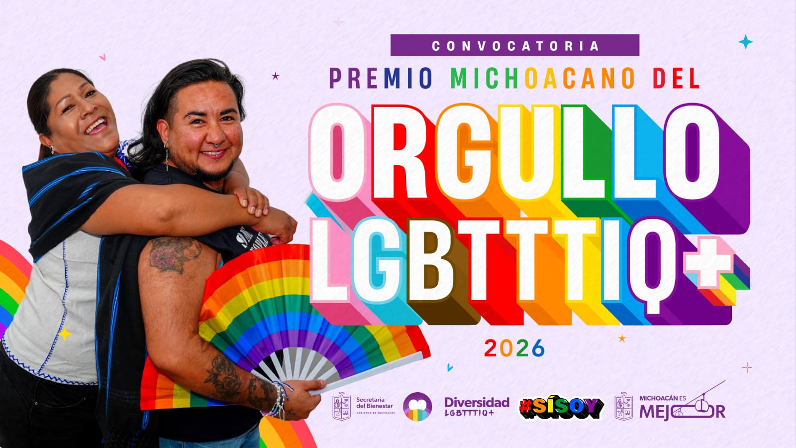 Sedebi lanza convocatoria al Premio Michoacano del Orgullo LGBTTTIQ+ 2026 Sedebi lanza convocatoria al Premio Michoacano del Orgullo LGBTTTIQ+ 2026