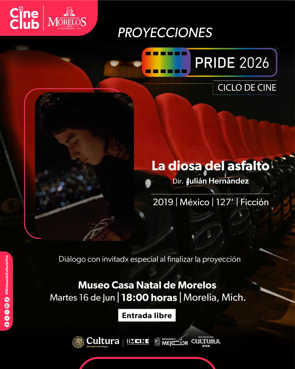 Secum invita al Ciclo de Cine Pride 2026 Secum invita al Ciclo de Cine Pride 2026