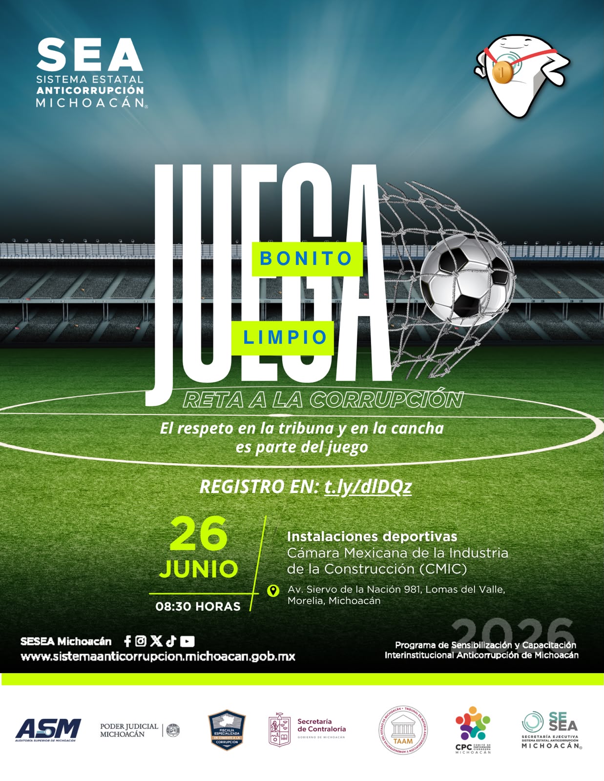 “Juega bonito, juega limpio”, una apuesta del SEA para retar a la corrupción