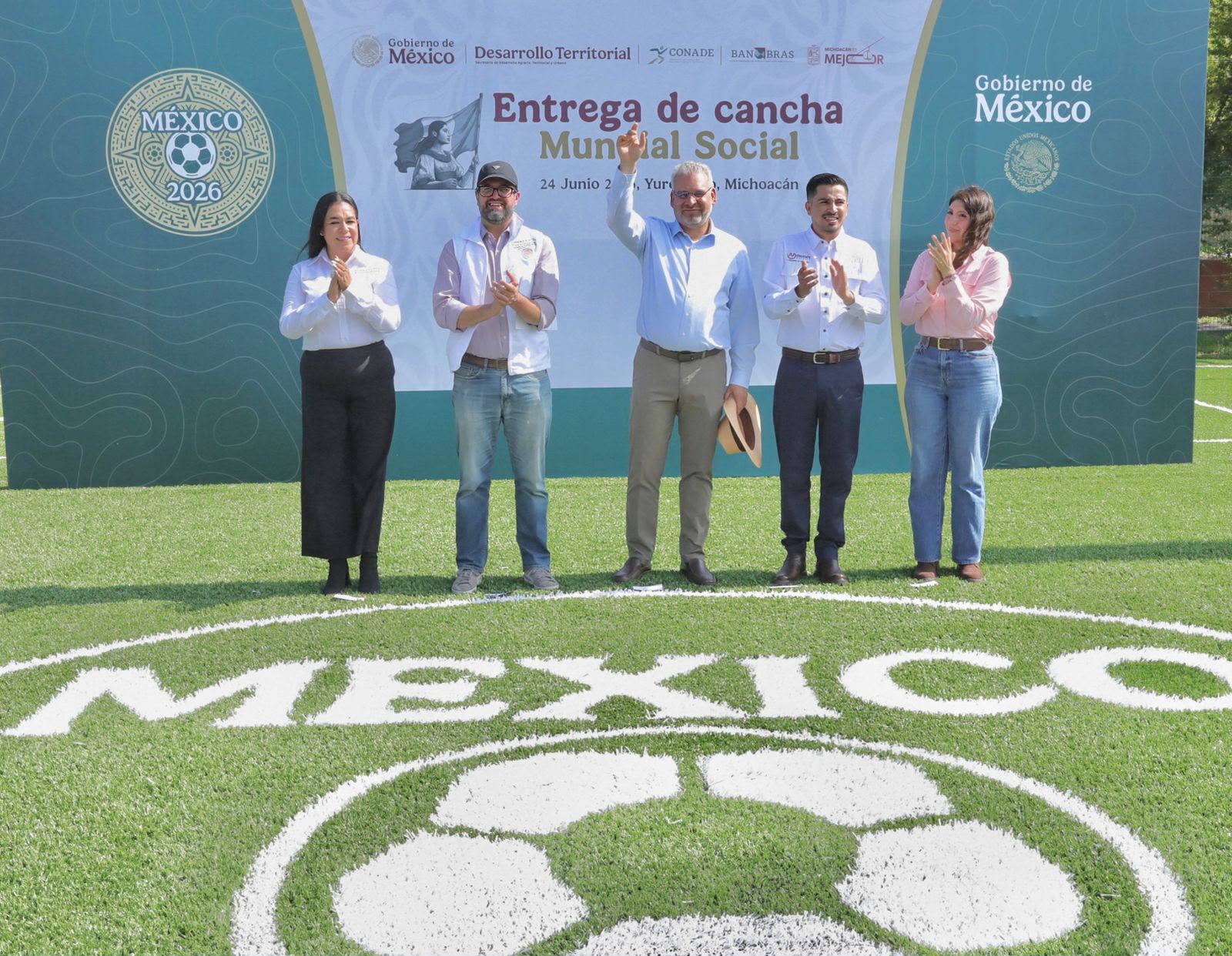 Yurécuaro se suma al “Mundial Social” con nueva cancha de futbol: ARB