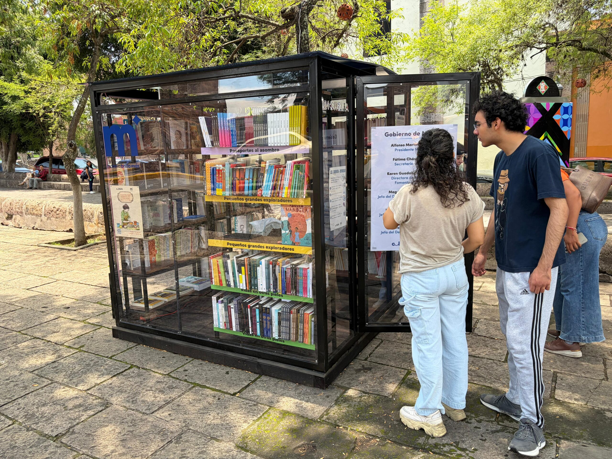 SeCultura Morelia detalla dinámica de préstamo de libros en cabinas de lectura