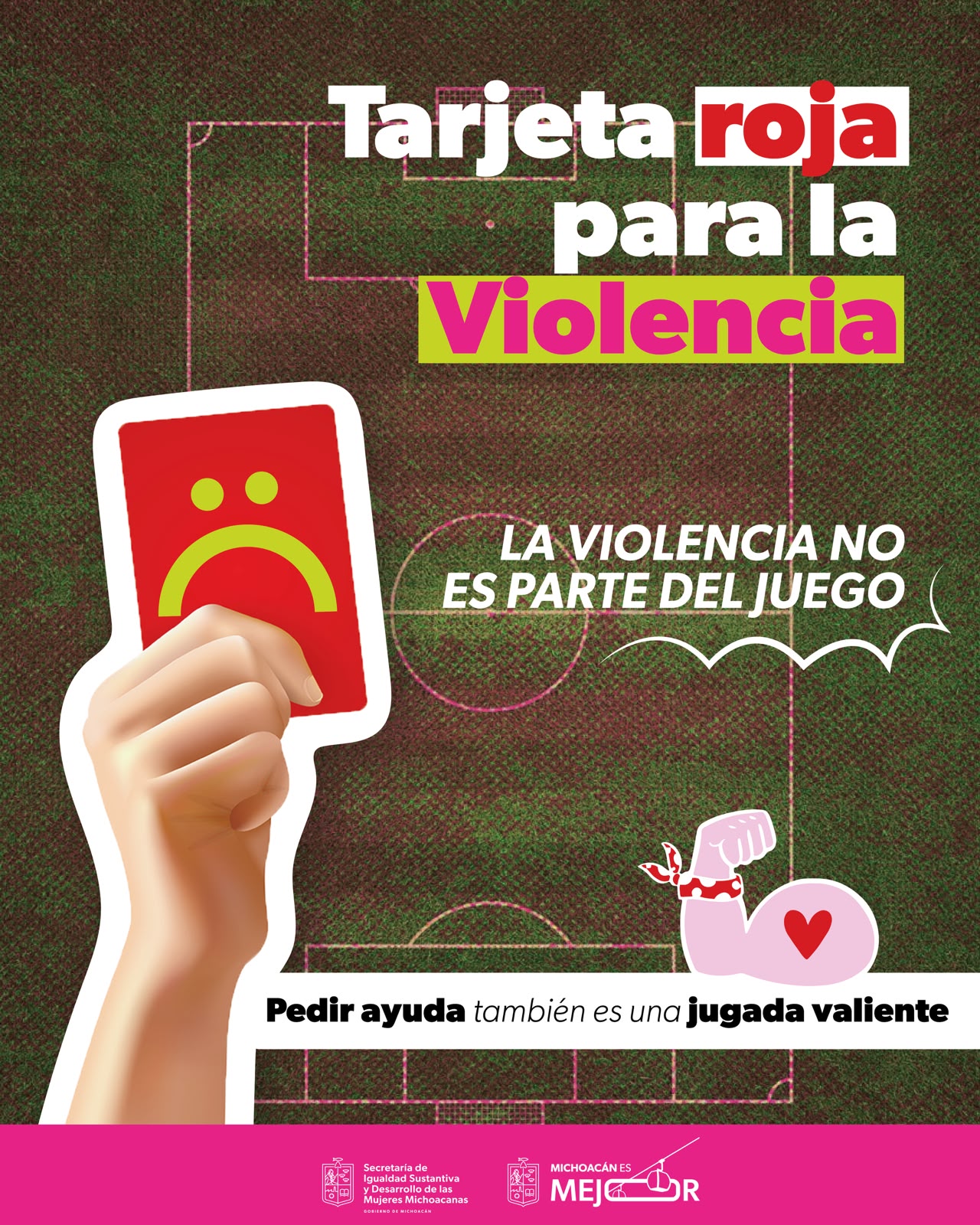 Llama Seimujer a poner tarjeta roja a la violencia durante la temporada de fútbol