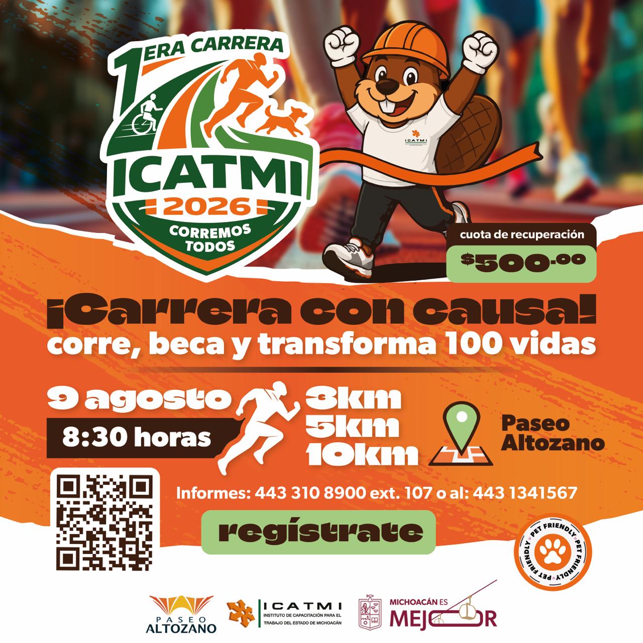 Icatmi invita a carrera con causa para otorgar becas a personas en situación de vulnerabilidad Icatmi invita a carrera con causa para otorgar becas a personas en situación de vulnerabilidad