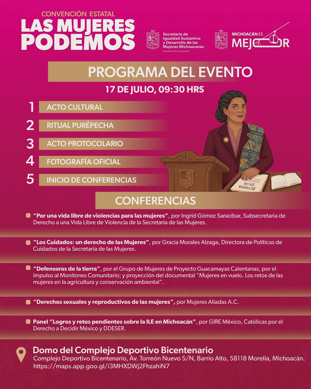 Cuidados, derechos y autonomía: estos serán los temas de la Convención Estatal de Mujeres Cuidados, derechos y autonomía: estos serán los temas de la Convención Estatal de Mujeres