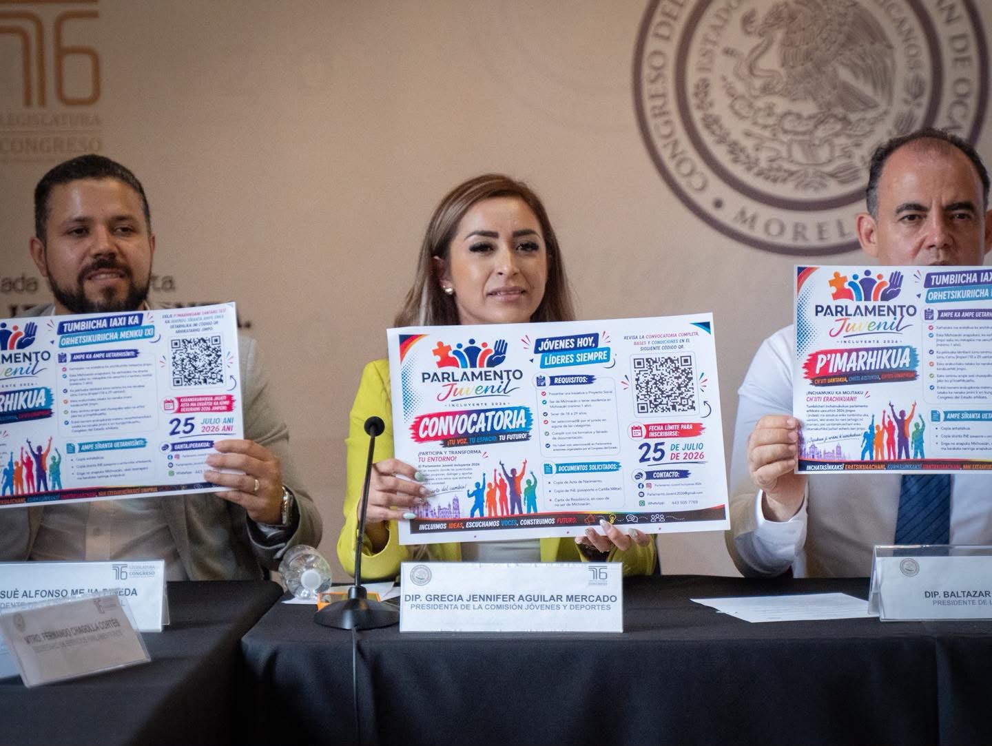 Llama Grecia Aguilar a las juventudes a aprovechar los últimos días para registrarse al Parlamento Juvenil Incluyente 2026