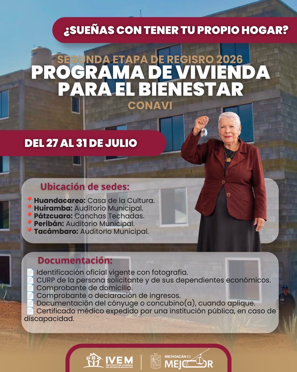 Inicia segunda etapa del registro de Vivienda para el Bienestar; conoce sedes, fechas y requisitos Inicia segunda etapa del registro de Vivienda para el Bienestar; conoce sedes, fechas y requisitos