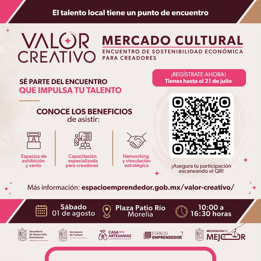 Sedeco invita al evento “Valor Creativo” para impulsar la economía de creadores y emprendedores