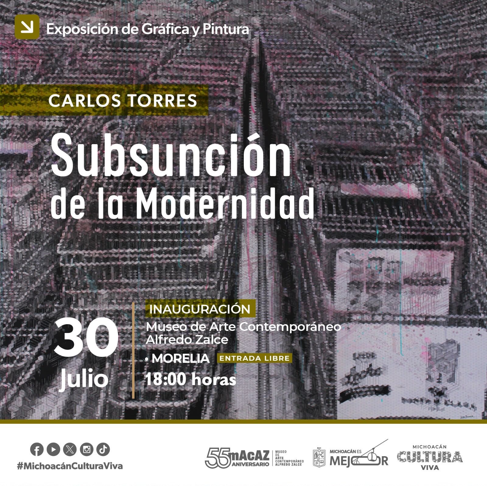 Secum inaugura dos exposiciones de gráfica y pintura en el MACAZ