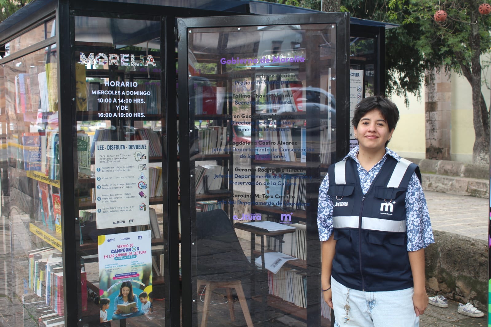 Cabinas de Lectura “Morelia se Lee” consolidan su éxito durante su primer mes de operación