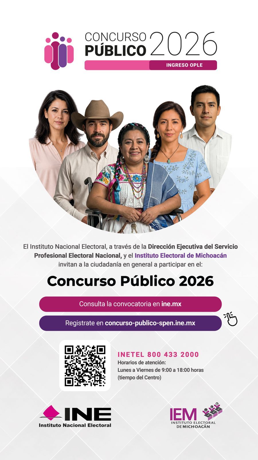 ¿Quieres formar parte del IEM? Inicia la convocatoria para ingresar al Servicio Profesional Electoral Nacional ¿Quieres formar parte del IEM? Inicia la convocatoria para ingresar al Servicio Profesional Electoral Nacional