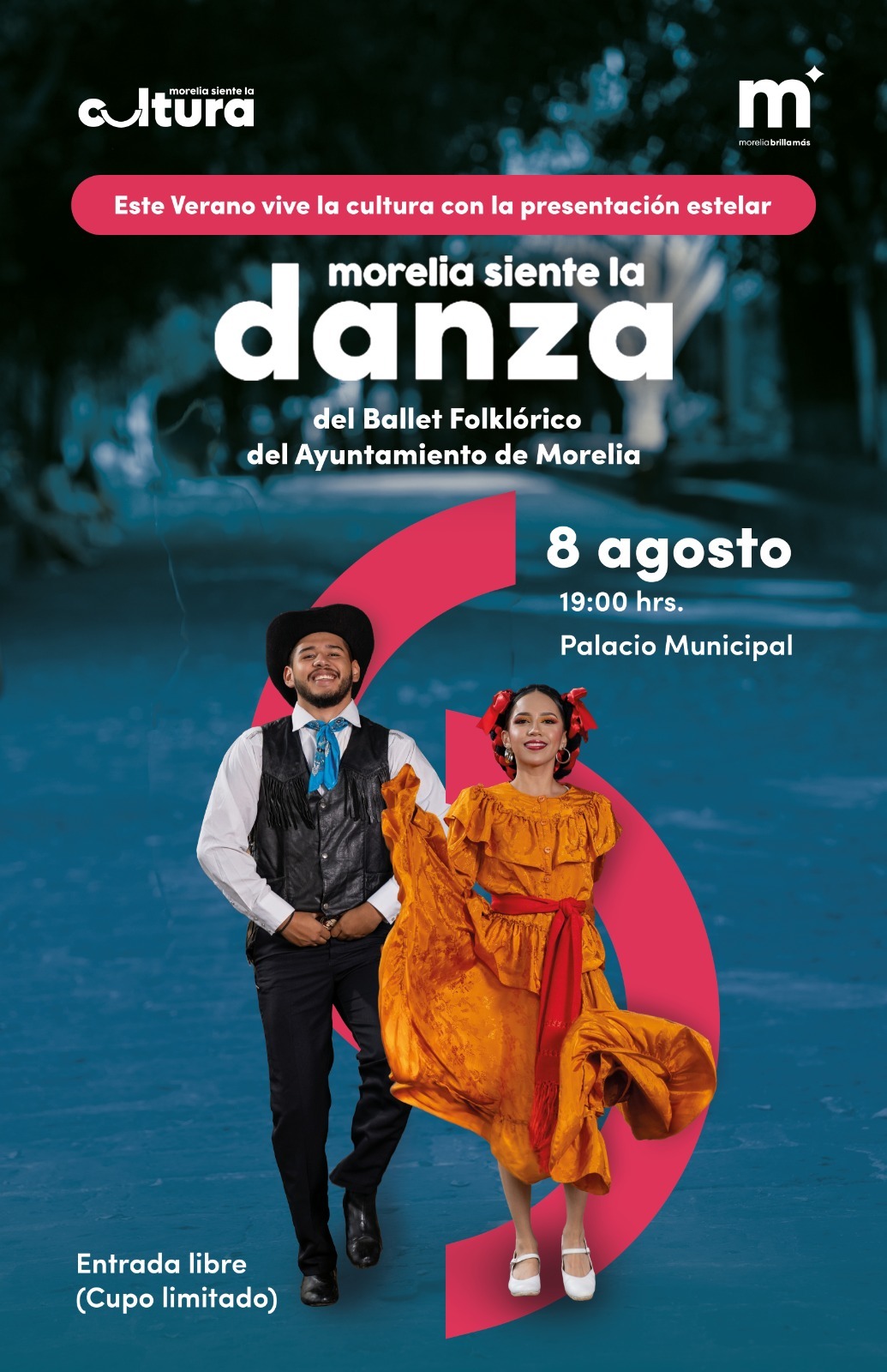 Invita SeCultura a presentación del Ballet Folklórico del Ayuntamiento en Palacio Municipal