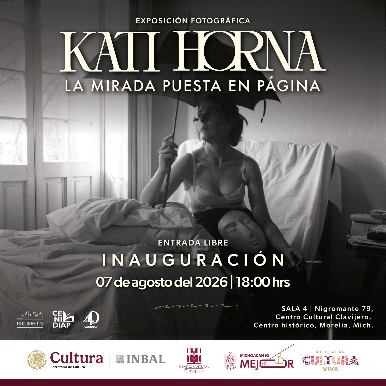 Secum inaugurará exposiciones de Salvador Luna y Kati Horna en Clavijero