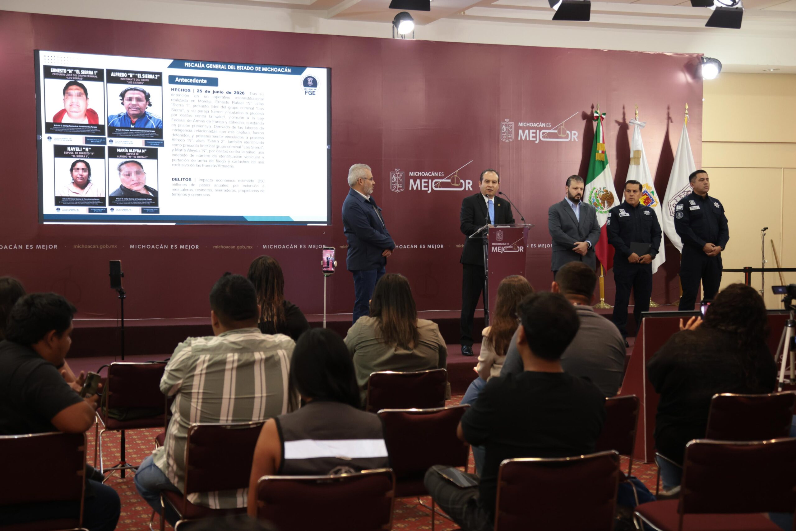 Casi 28 mmdp anuales dejarán de llegar al crimen tras capturas de fuerzas estatales y federales: FGE