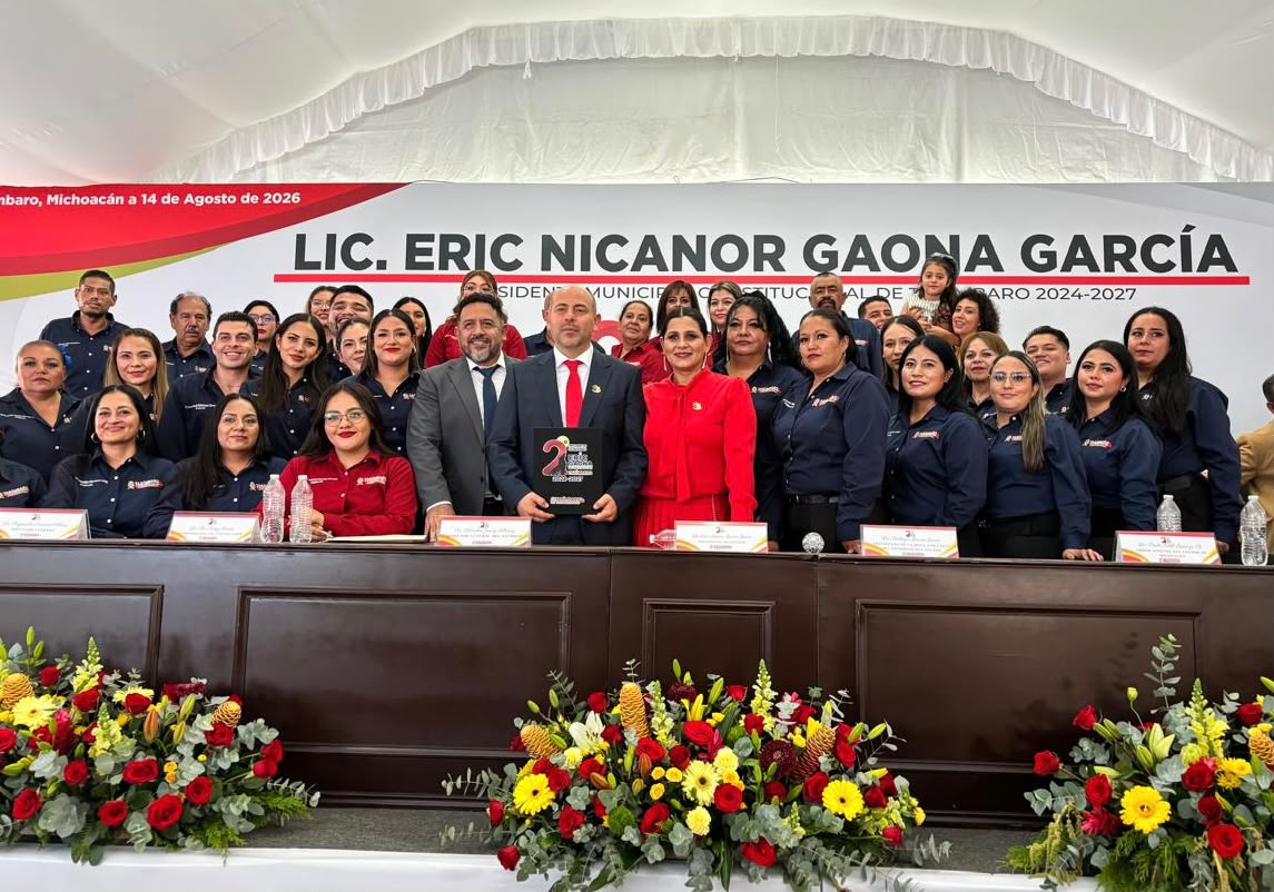 Eric Gaona presenta resultados en su Segundo Informe de Gobierno en Tarímbaro