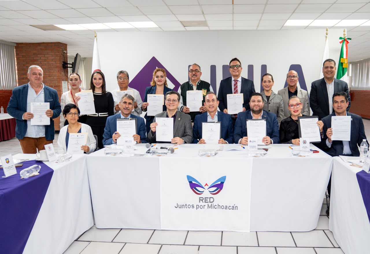 Red Juntos por Michoacán suma esfuerzos en materia educativa en pro de los migrantes; signa convenio con Semigrante