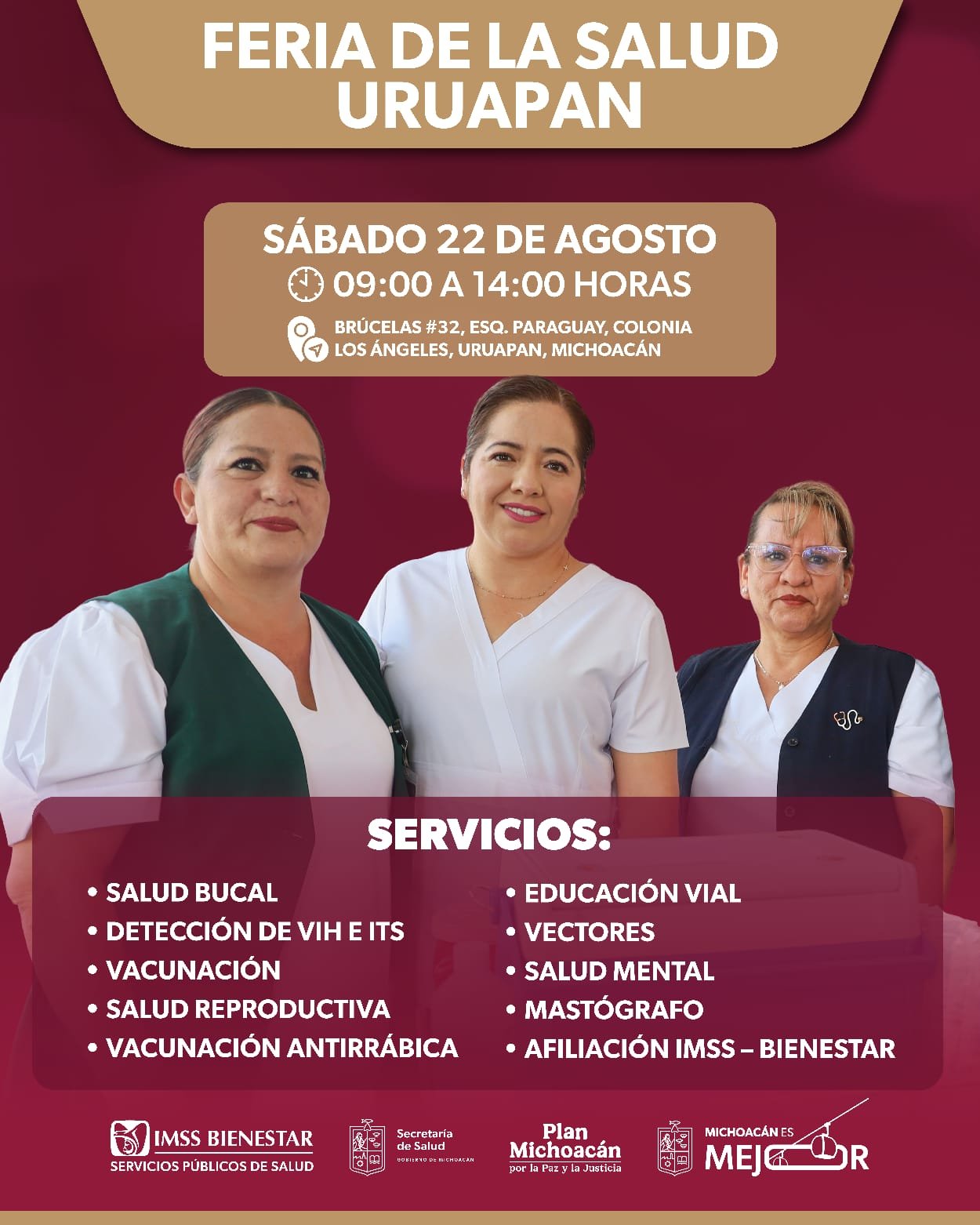 SSM llevará Feria de la Salud gratuita a Uruapan SSM llevará Feria de la Salud gratuita a Uruapan