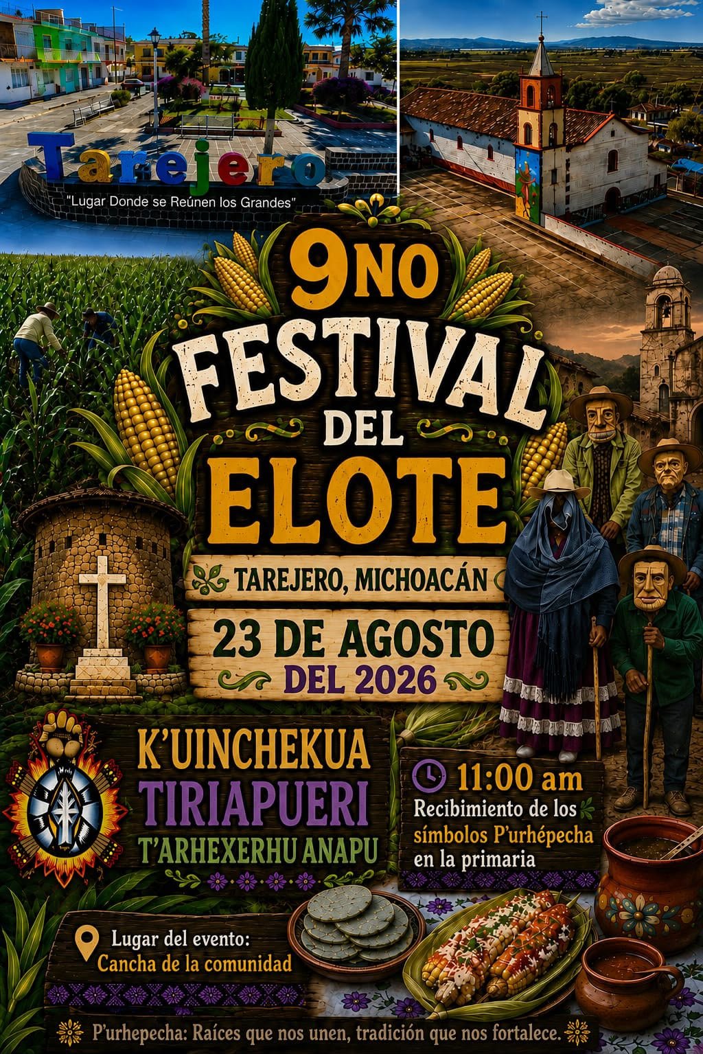 Festival del Elote reunirá gastronomía, tradición y cultura en Tarejero