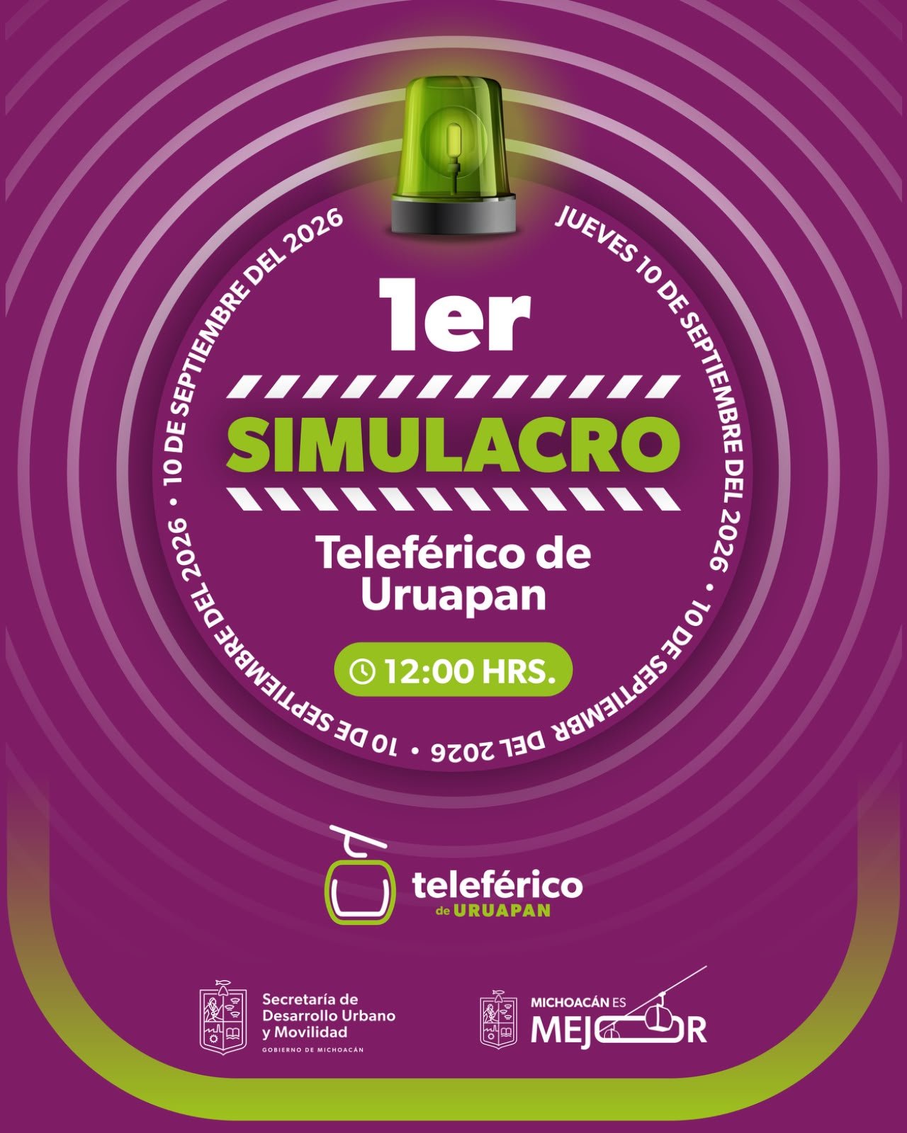 Teleférico de Uruapan realizará su primer simulacro de sismo para fortalecer sus protocolos de seguridad