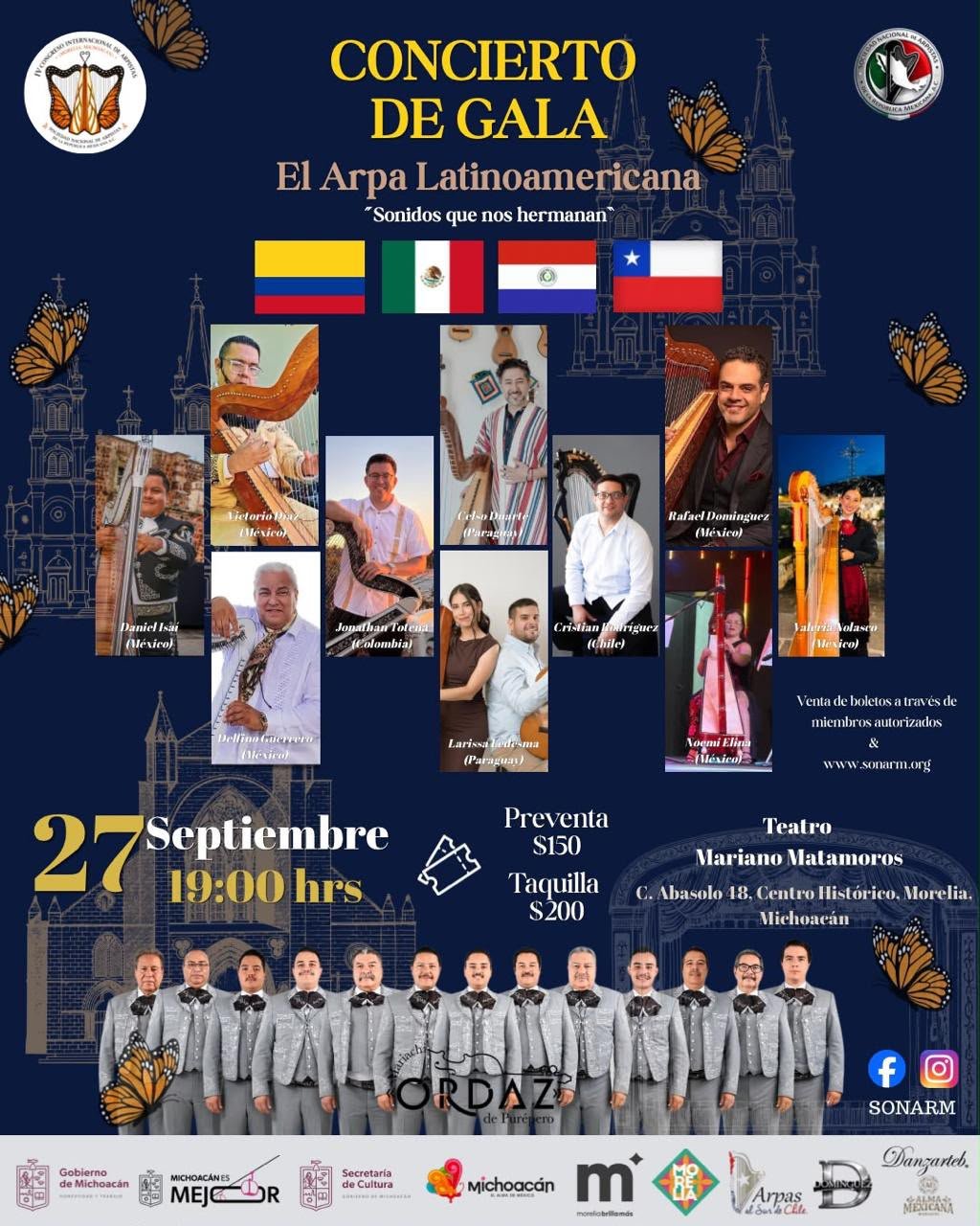Michoacán reunirá a arpistas de cuatro países en congreso internacional Michoacán reunirá a arpistas de cuatro países en congreso internacional